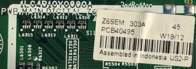 MAIN / SANYO 1LG4B10Y0880A Z6SEM / 1LG4B10Y0880A / Z6SEM / MODELO FVM3982 P39842-01	 - Imagen 2